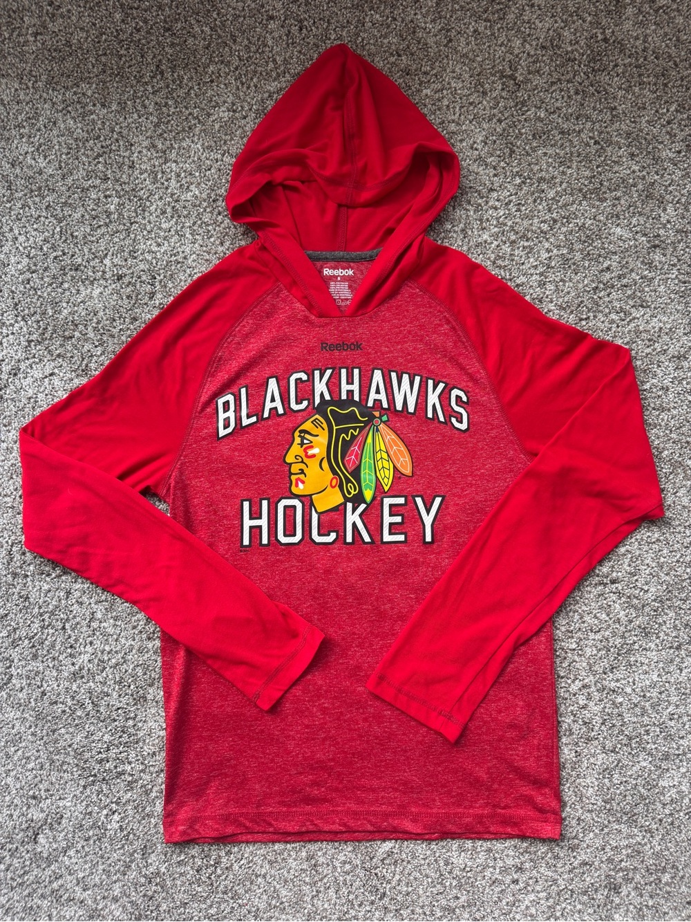 Reebok Red Chicago Blackhawks Hockey Hoodie